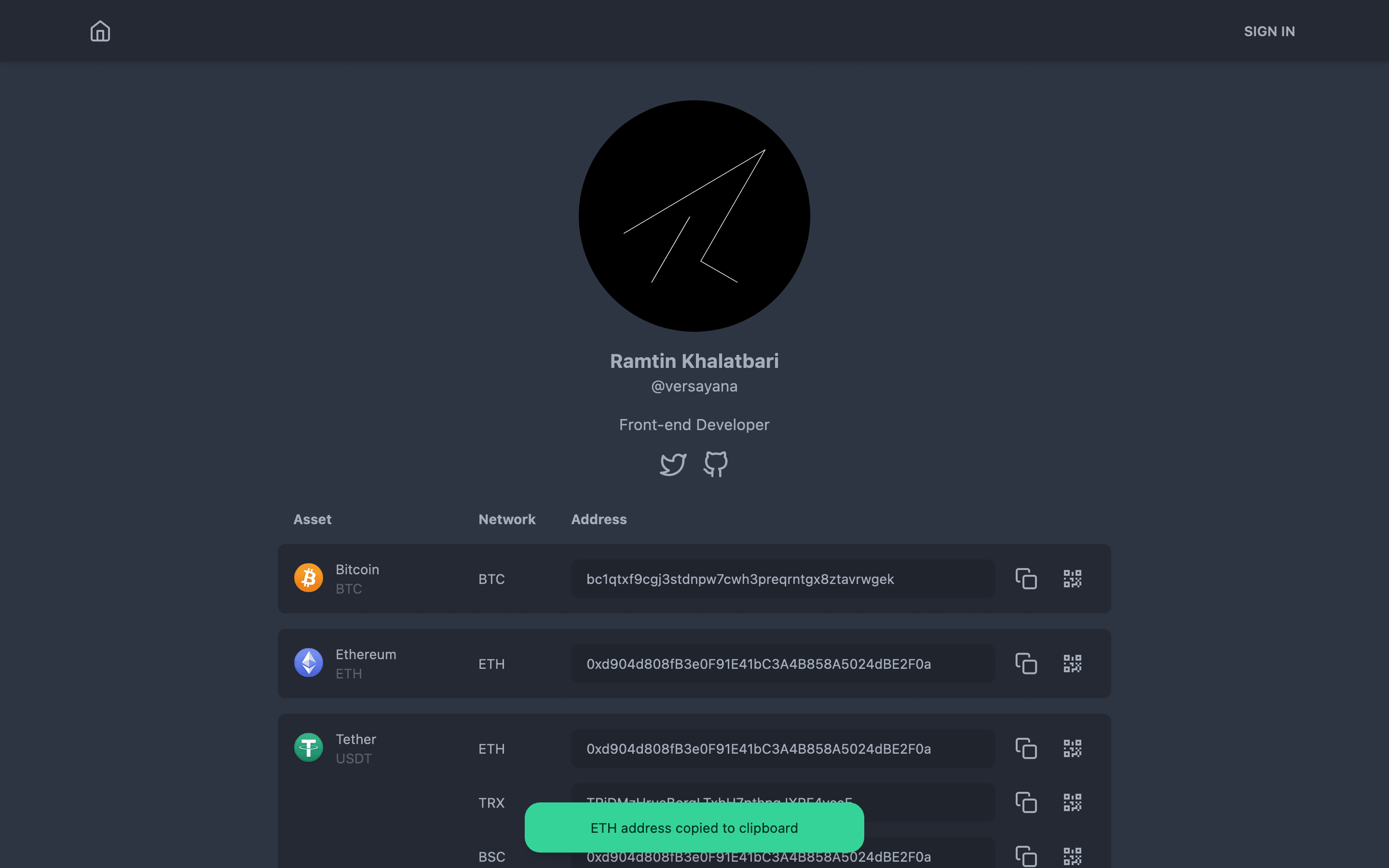 Crypto Profile screenshot 3