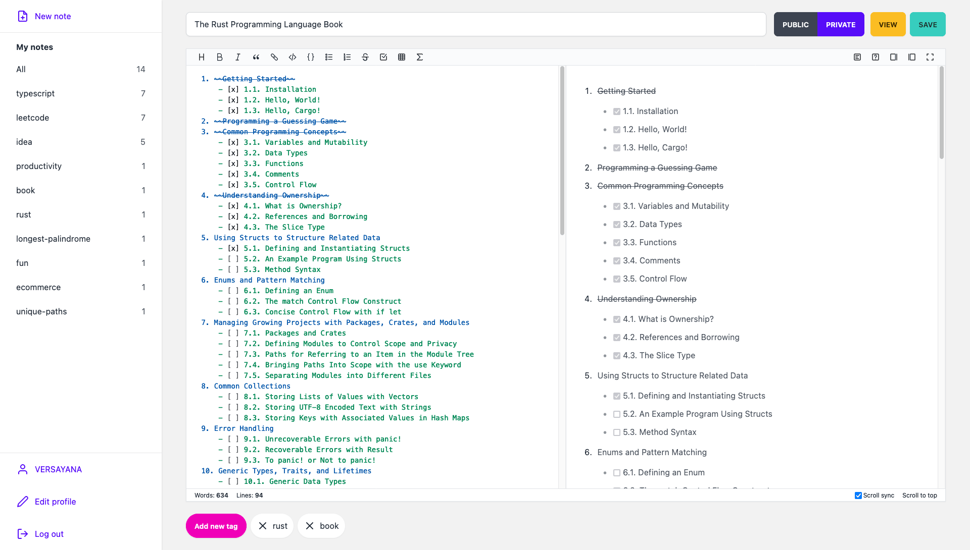 Markdown Notes screenshot 9